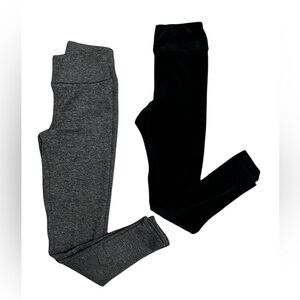 No  Boundaries, Set of Two, Leggings, Black and Gray Pair, SZ: Small